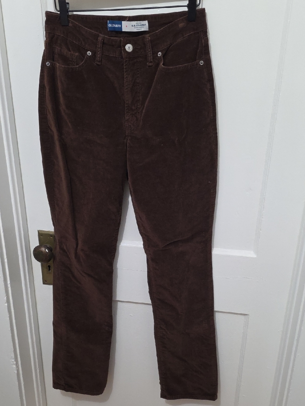 Old Navy Dark Brown Straight-Leg Pants